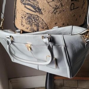 Elegant GRAY Womens Handbag Crossbody Strap